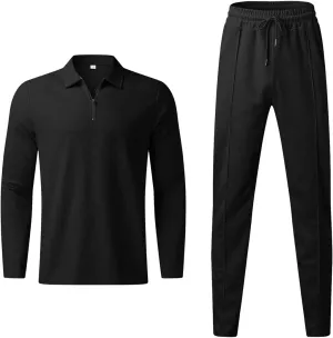 Mens 2 Piece Sweat Suit Leisure Solid Color Sweater Pants Sports Suit Set Mens 2 Piece Hoodie for Men Mens