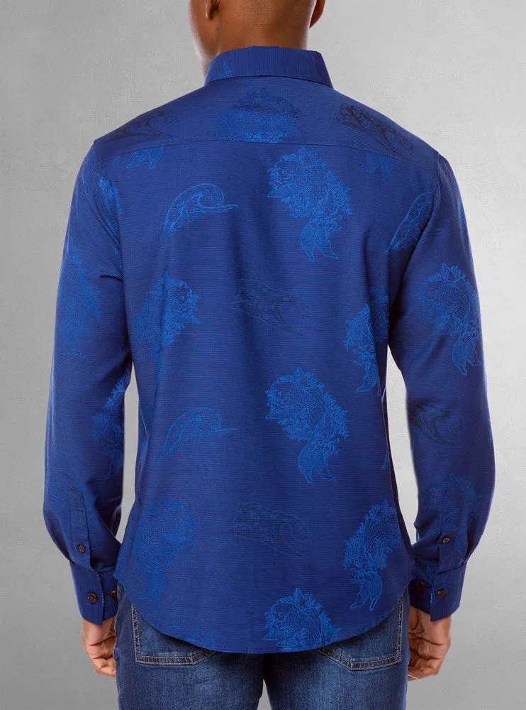 Men's casual long sleeve shirt