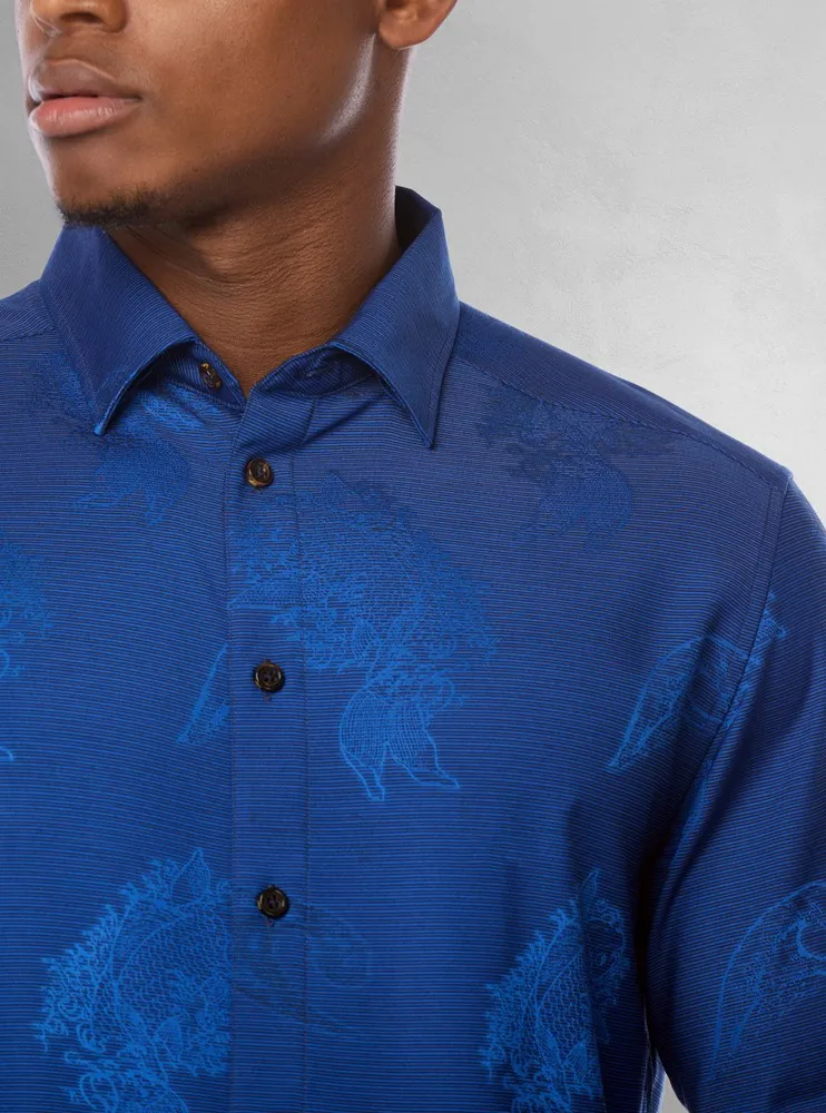Men's casual long sleeve shirt