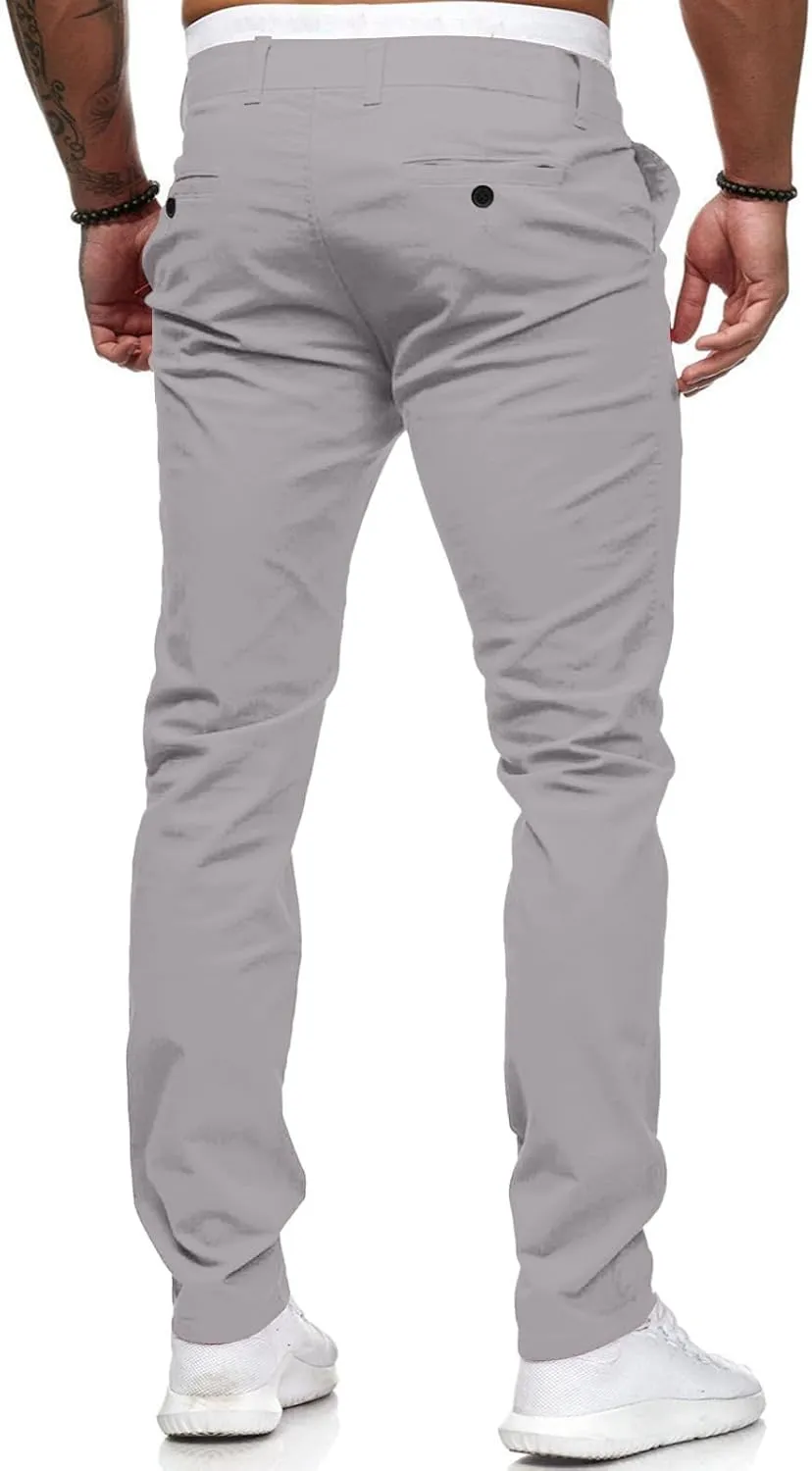 Mens Fashion Joggers Sweatpants Sports Pocket Trousers Beam Drawstring Men's Active Athletic Casual Tricot Sweatpants