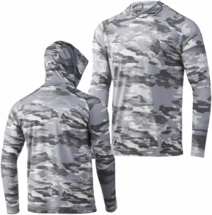 Men's Fishing Hiking Sun Protection Long Sleeve Shirt Quick Dry Cooling Hooded Sweatshirts Outdoor Performance