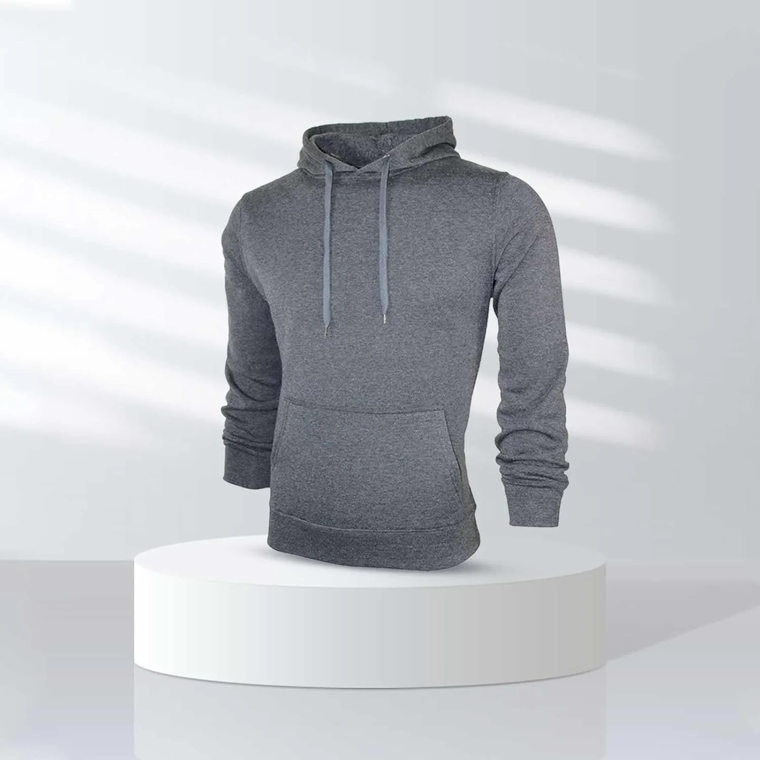 Men's Hooded Fleece Sweatshirt Hooded Shirt Sweat Men Luxury Hoodie With Zip Pockets Men's Hooded Fleece Sweatshirt