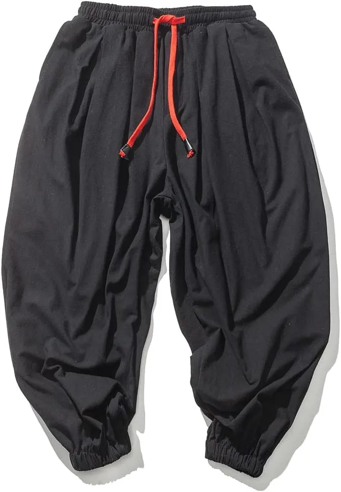 Men's Jogger Sweatpants Loose Harem Pants Casual Trousers Bloomers Streetwear Harajuku Pant