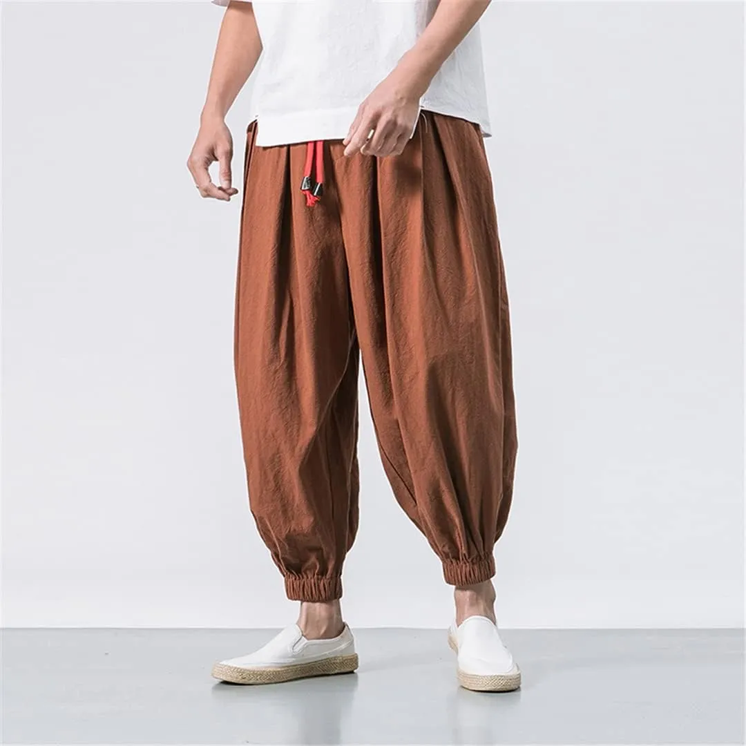 Men's Jogger Sweatpants Loose Harem Pants Casual Trousers Bloomers Streetwear Harajuku Pant