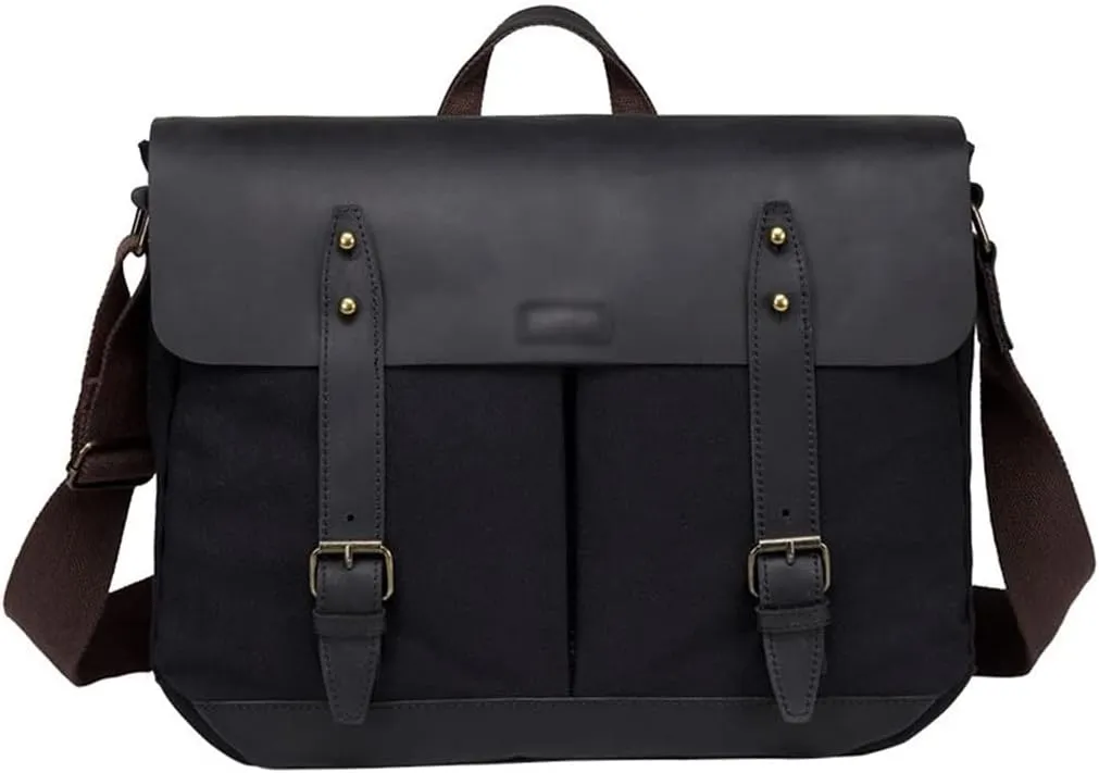Men's Leisure Laptop Briefcase Canvas Business Handbag