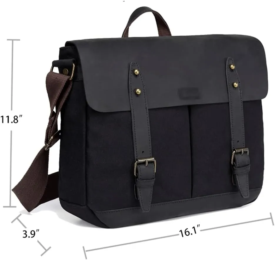Men's Leisure Laptop Briefcase Canvas Business Handbag