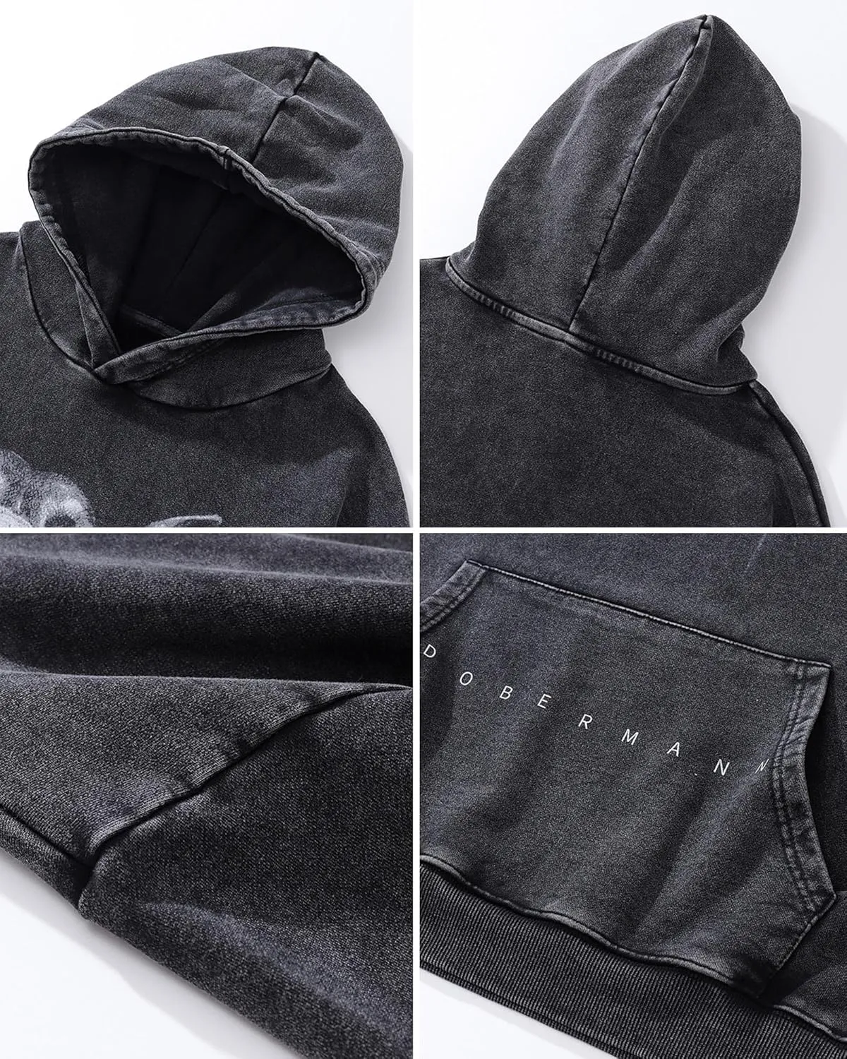 Men's Oversized Hoodie Pullover Unisex Graphic Sweatshirts Hoodies Casual Tunic Anime Streetwear Aesthetic Top