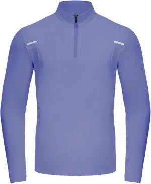 Men's Quarter Zip Athletic Shirt, Long Sleeve Performance Pullover, Quick Dry Running Cycling Workout Top Athletic Shirts
