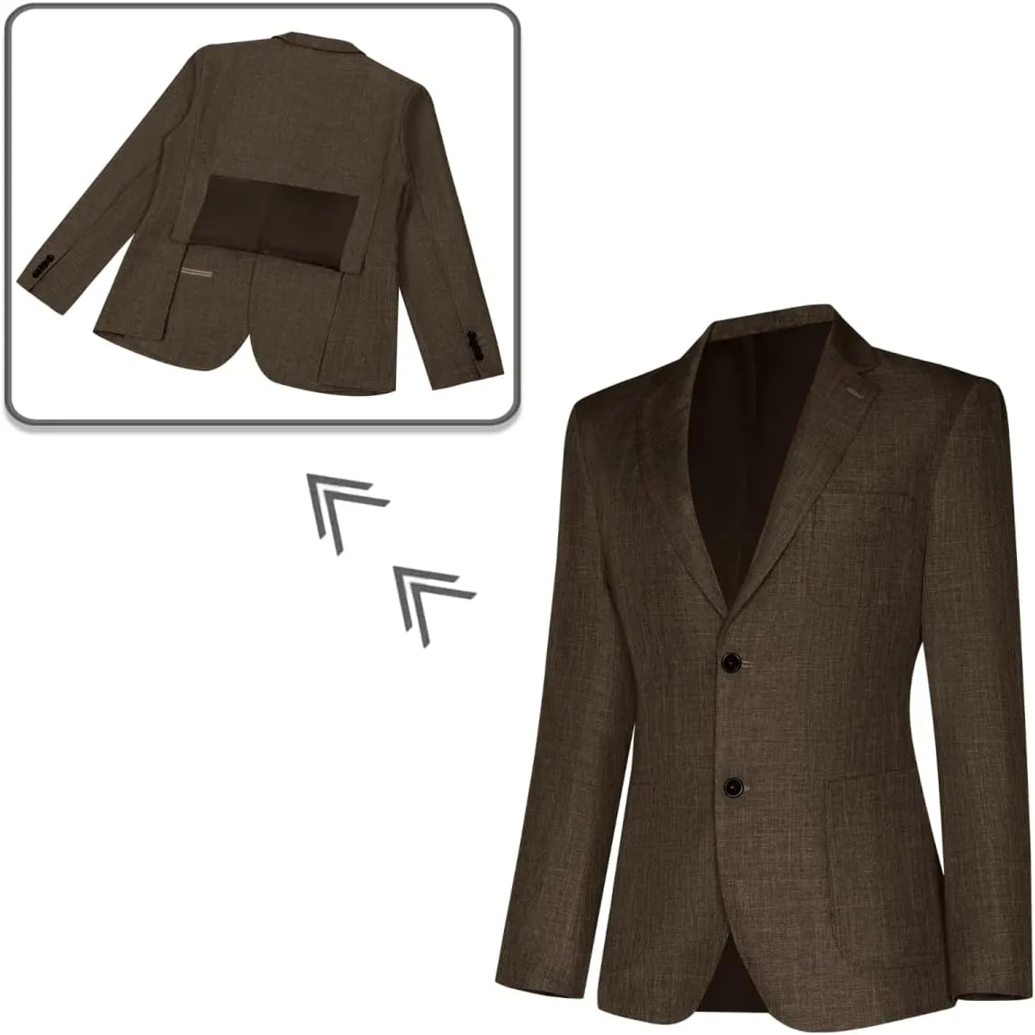 Men's Suit Slim Fit 2 Piece Suits for Wedding Prom Casual Suit Jacket Pants Lightweight Tuxedo Suits