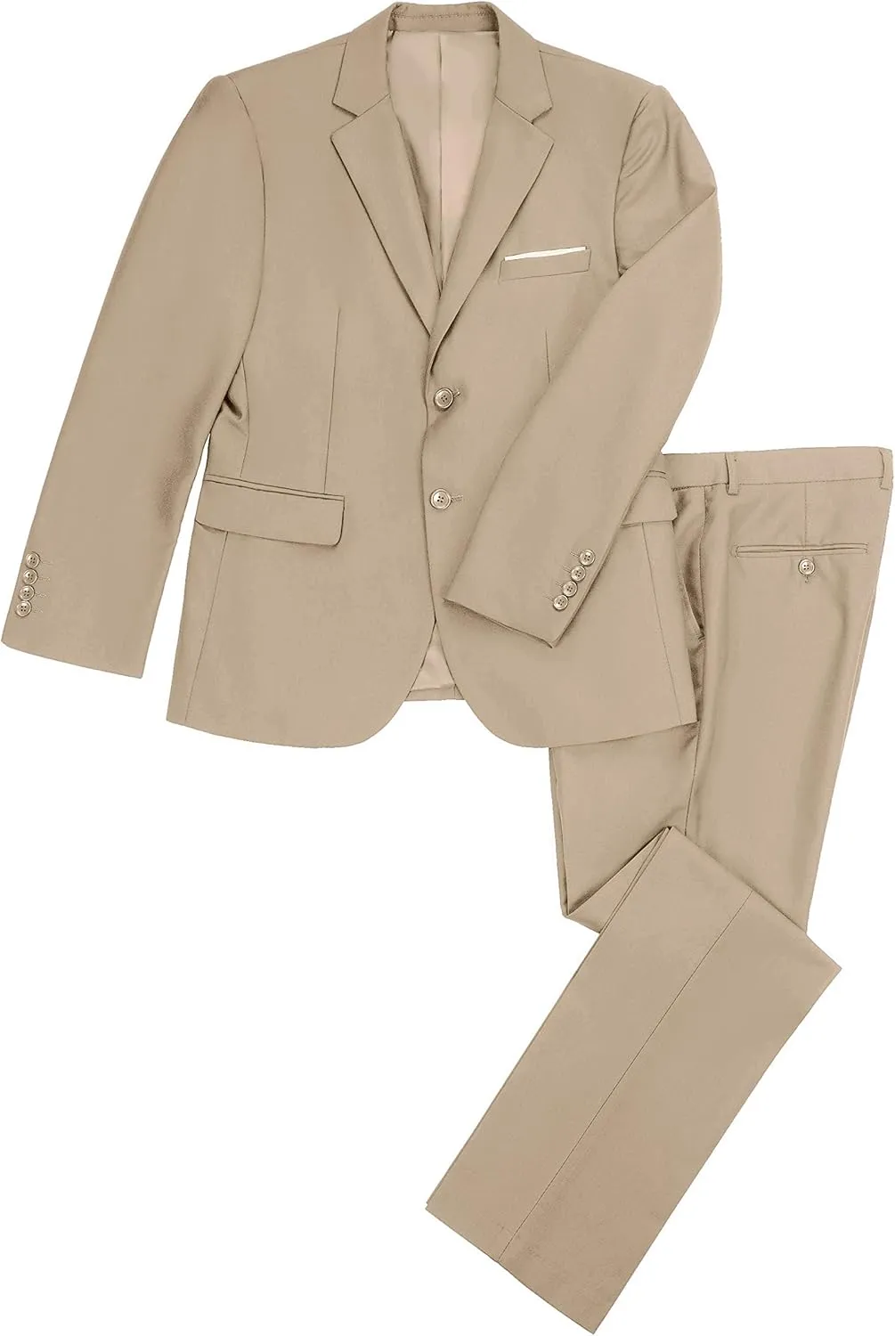 Mens Suits Slim Fit 2 Piece, Solid Blazer Pants Business Suit Set Prom Tuxedo Wedding Suit Jacket Pants Set