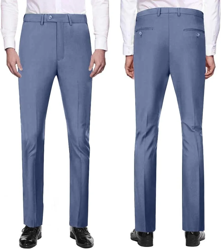 Mens Suits Vest Pants Set 2 Pieces Slim Fit Wedding Groomsmen Suit for Men Formal