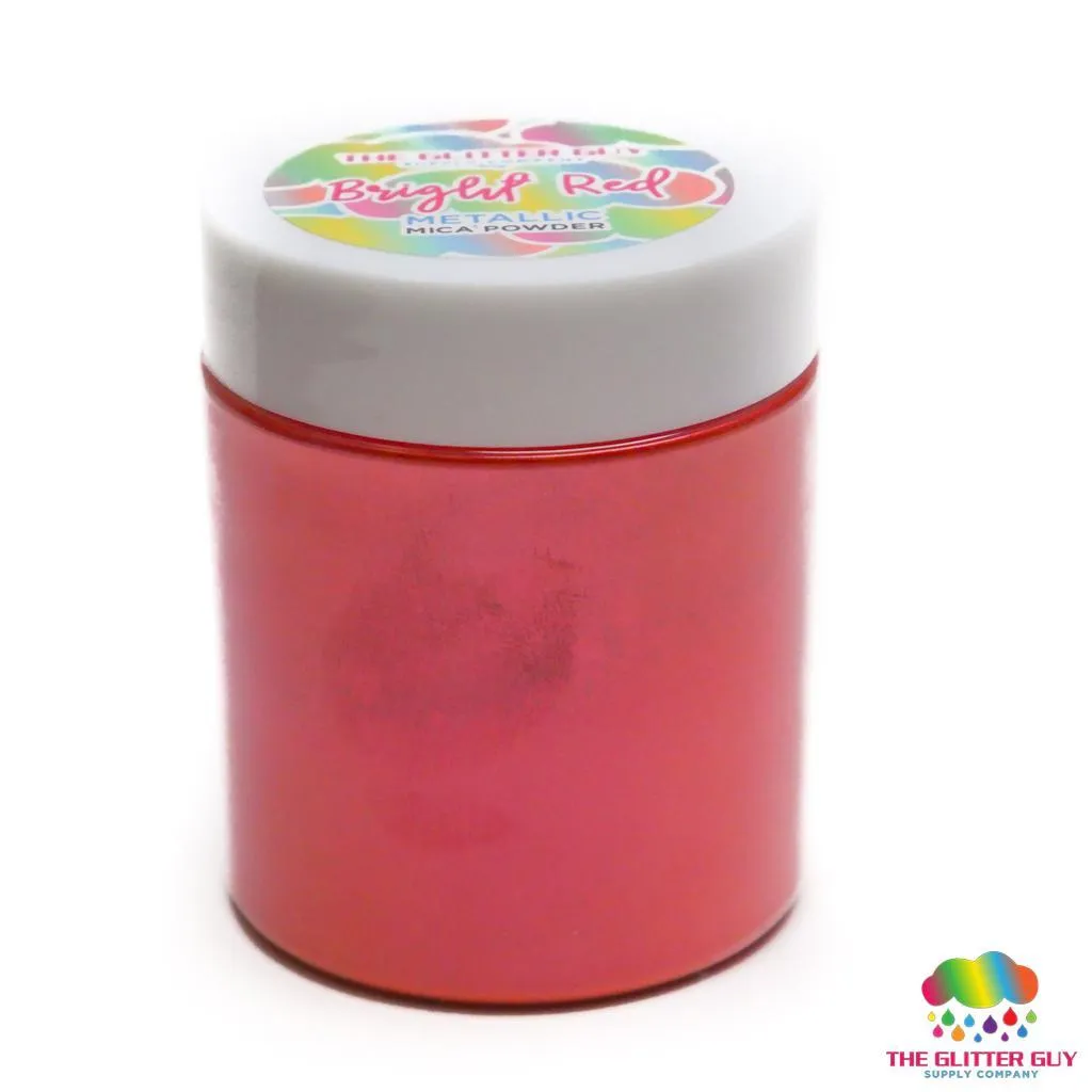 Metallic Series Mica Powder - Bright Red