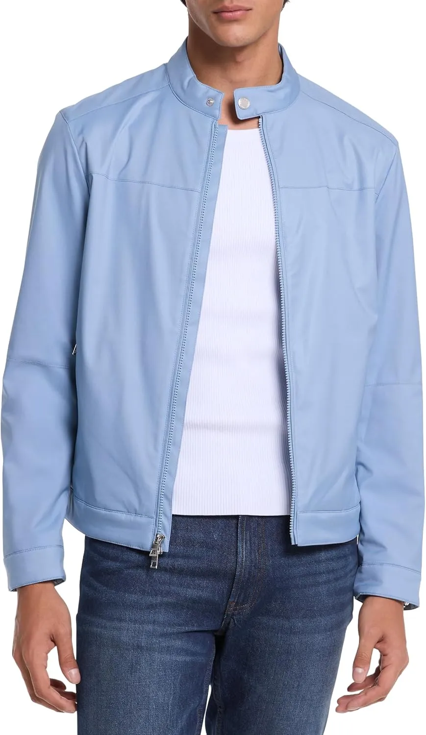 Michael Kors Men's Nylon Racer Jacket