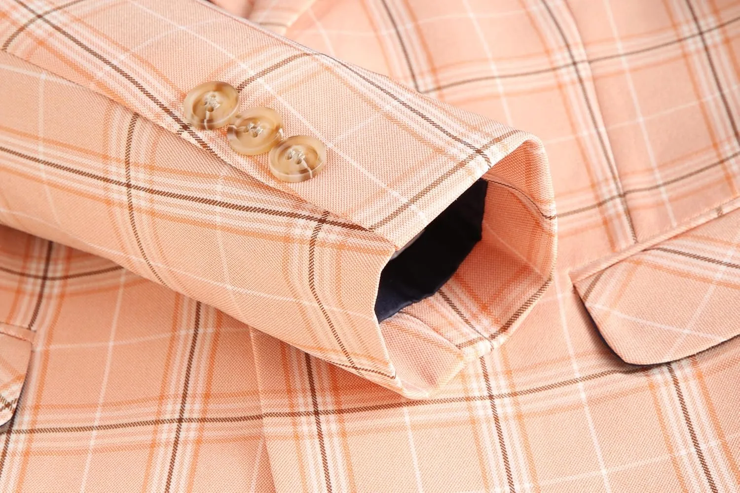 MOGU Boys Plaid Suits 3 Piece Slim Fit Tuxedo Formal Dresswear Suit Set Blazer Jacket Vest Pants Kids Outfits