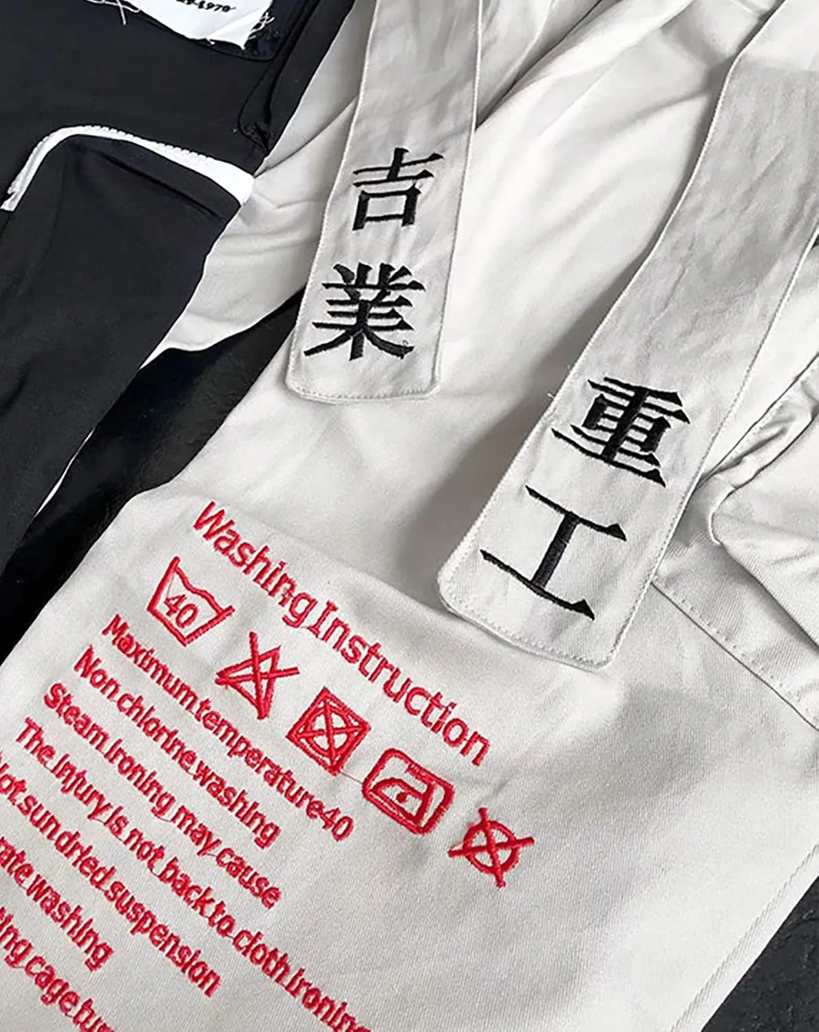 Niepce Inc Men's Japanese Streetwear Techwear Cargo Pants with Design