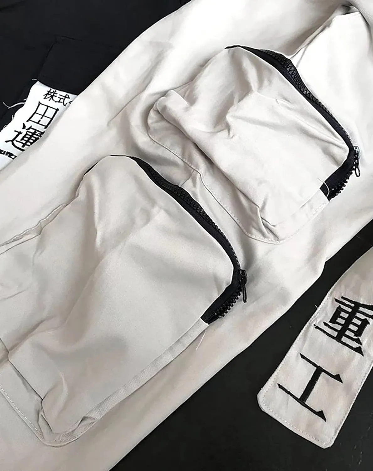 Niepce Inc Men's Japanese Streetwear Techwear Cargo Pants with Design