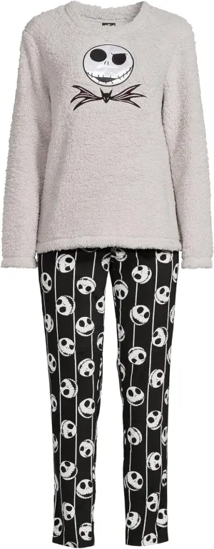 Nightmare Before Christmas Women's and Women's Plus License Pajama 2 Piece Set