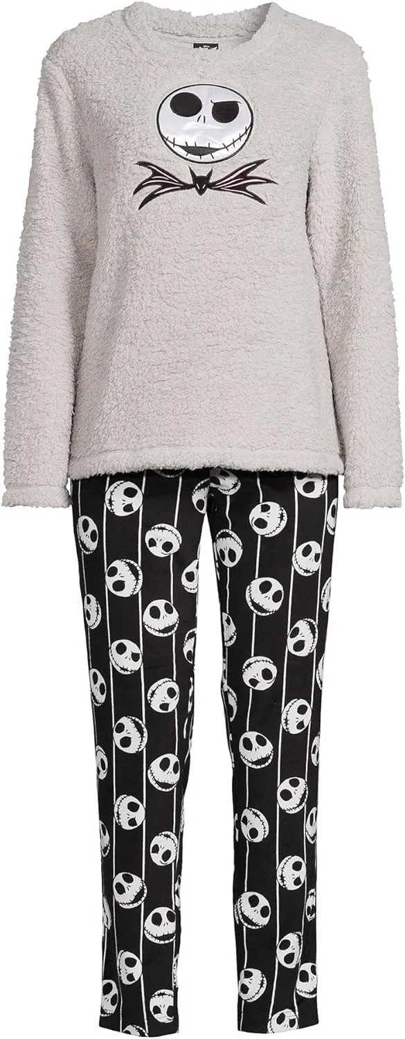 Nightmare Before Christmas Women's and Women's Plus License Pajama 2 Piece Set