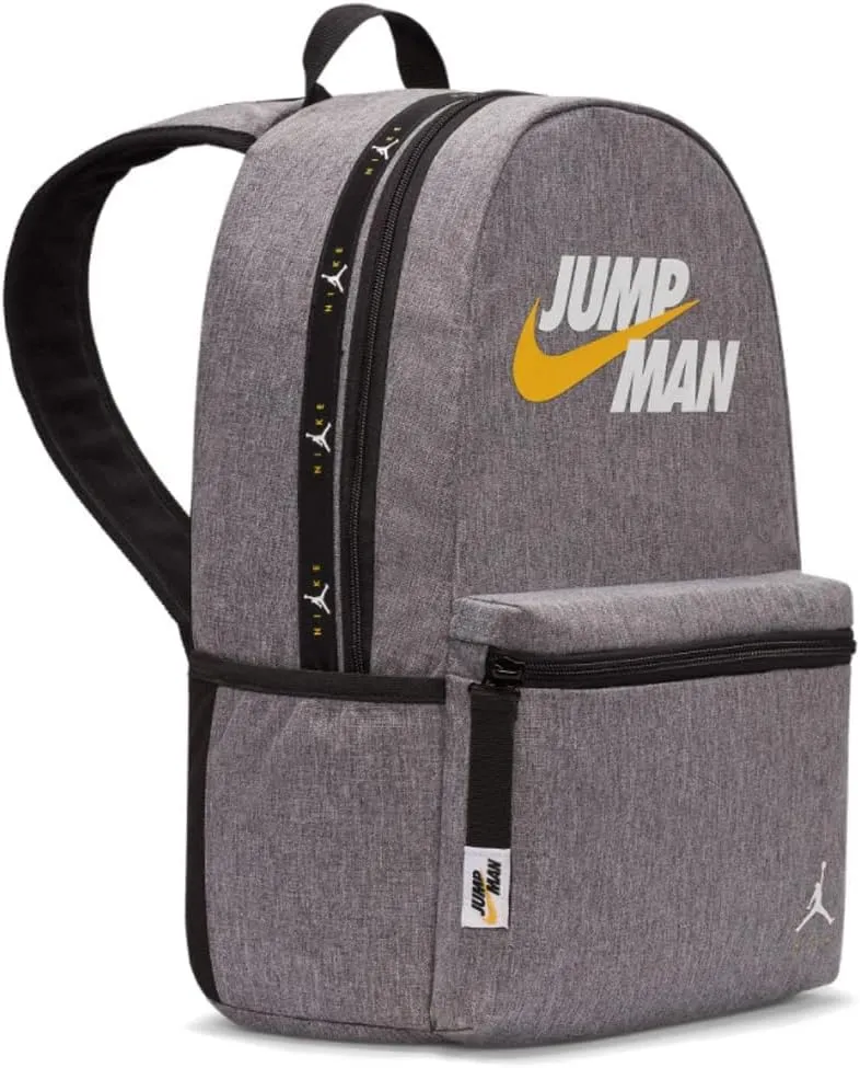 Nike Air Jordan Jumpman Backpack (One Size, Carbon Heather) (Carbon Heather/White/Gold, One Size)