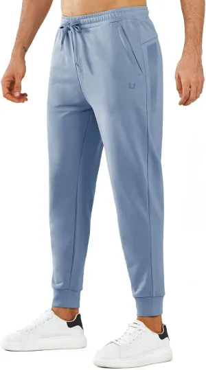 NORTHYARD Men's Cotton Athletic Jogger Sweatpants with Zipper Pockets Running Workout Gym Tapered Pants Comfy Lounge Pants