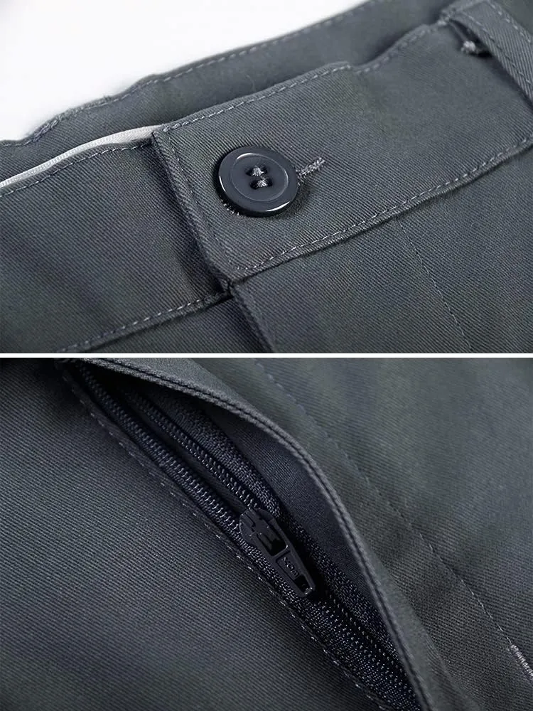 OCHENTA Mens Tapered Flat Front Casual Dress Pants, Chinos Pants Men
