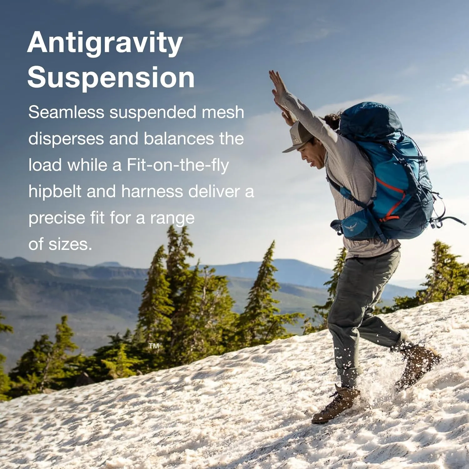 Osprey Atmos AG LT 50L Men's Backpacking Backpack, Scenic Valley/Green Peppercorn, S/M