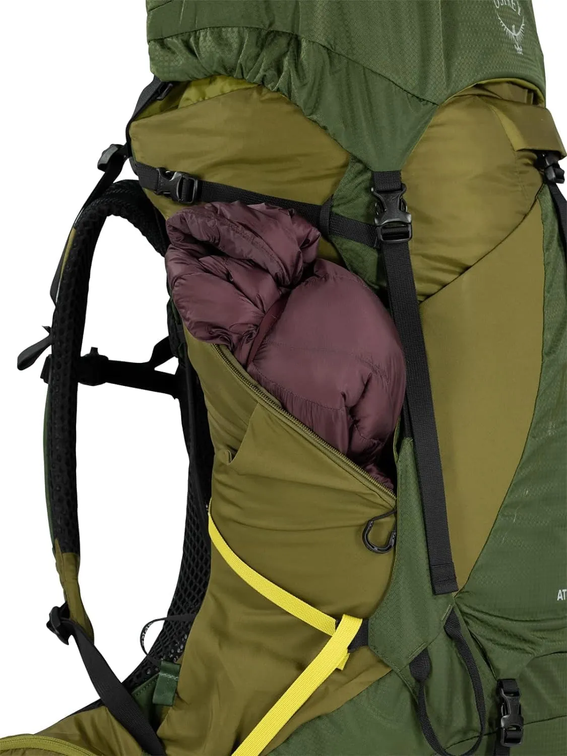 Osprey Atmos AG LT 50L Men's Backpacking Backpack, Scenic Valley/Green Peppercorn, S/M