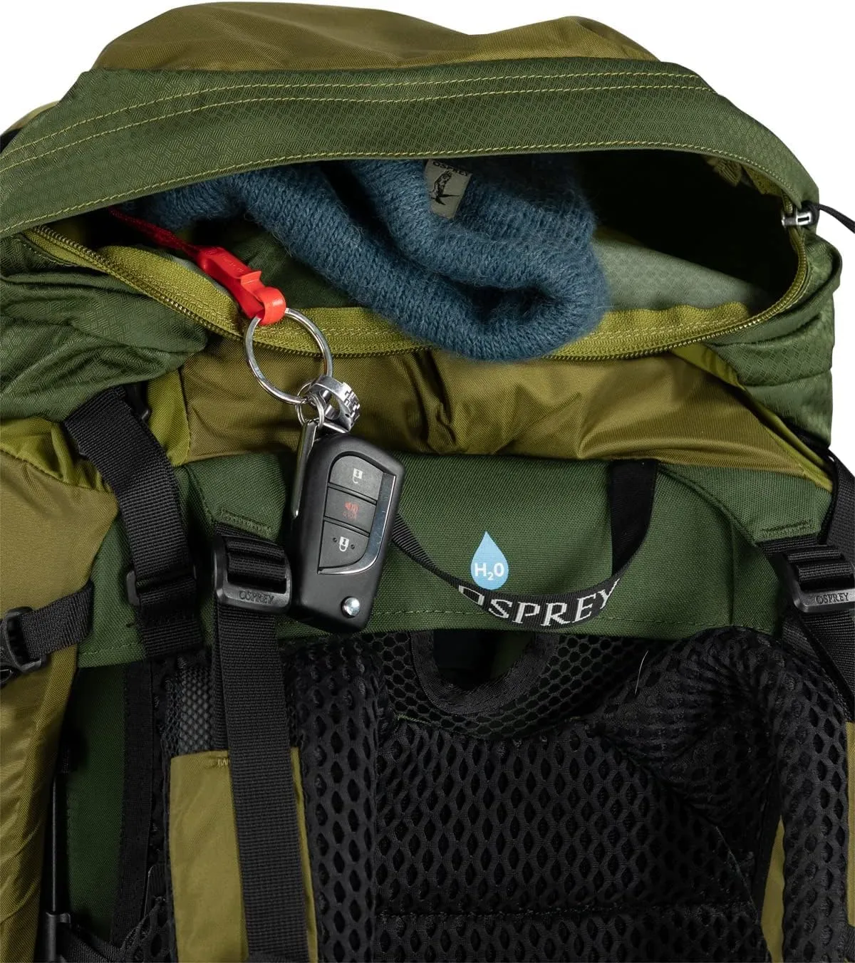 Osprey Atmos AG LT 50L Men's Backpacking Backpack, Scenic Valley/Green Peppercorn, S/M