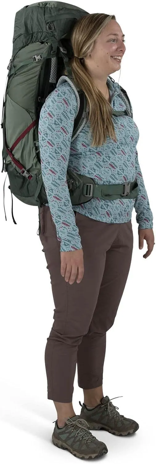 Osprey Aura AG LT 50L Women's Backpacking Backpack, Antidote Purple, WM/L