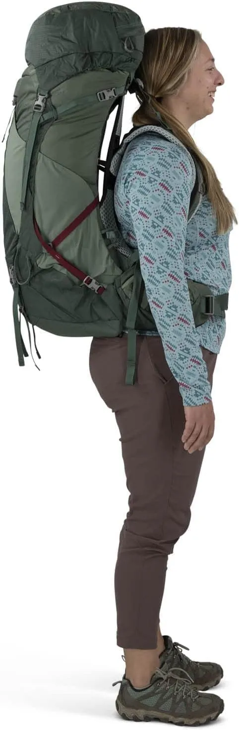 Osprey Aura AG LT 50L Women's Backpacking Backpack, Antidote Purple, WM/L