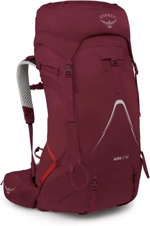 Osprey Aura AG LT 50L Women's Backpacking Backpack, Antidote Purple, WXS/S