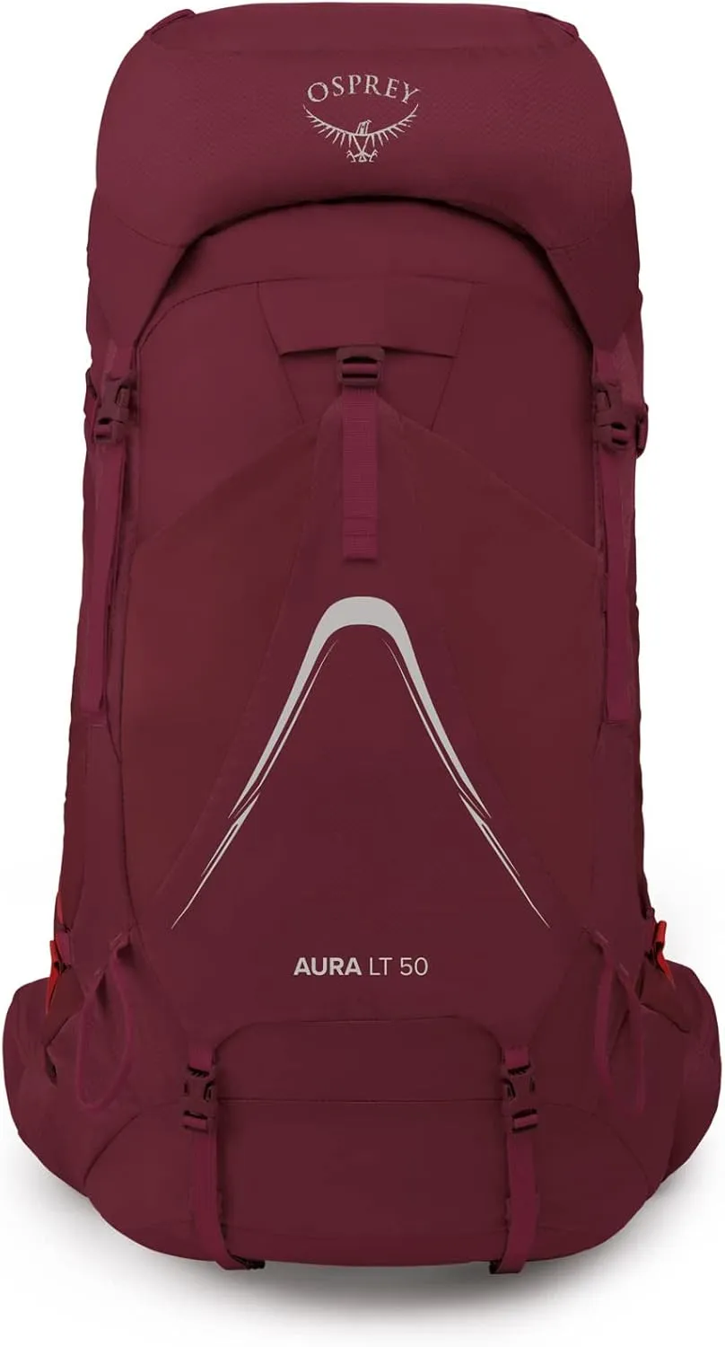 Osprey Aura AG LT 50L Women's Backpacking Backpack, Antidote Purple, WXS/S