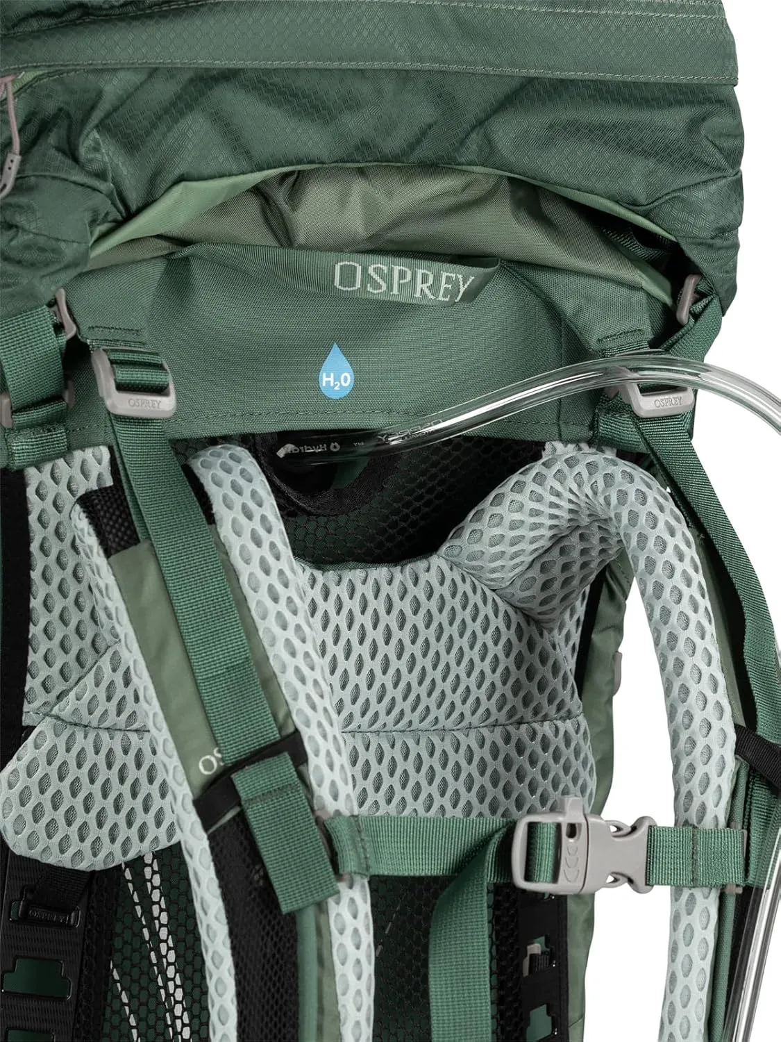 Osprey Aura AG LT 50L Women's Backpacking Backpack, Black, WM/L