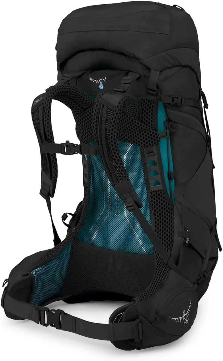 Osprey Aura AG LT 50L Women's Backpacking Backpack, Black, WM/L