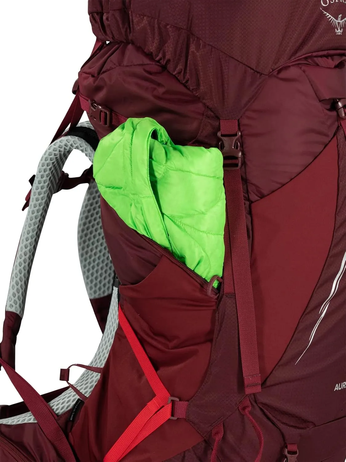 Osprey Aura AG LT 65L Women's Backpacking Backpack, Antidote Purple, WM/L