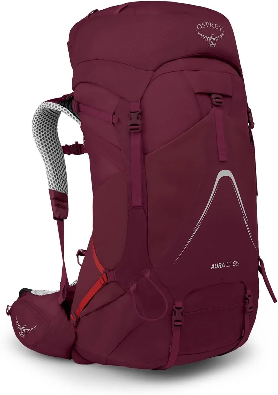 Osprey Aura AG LT 65L Women's Backpacking Backpack, Antidote Purple, WM/L