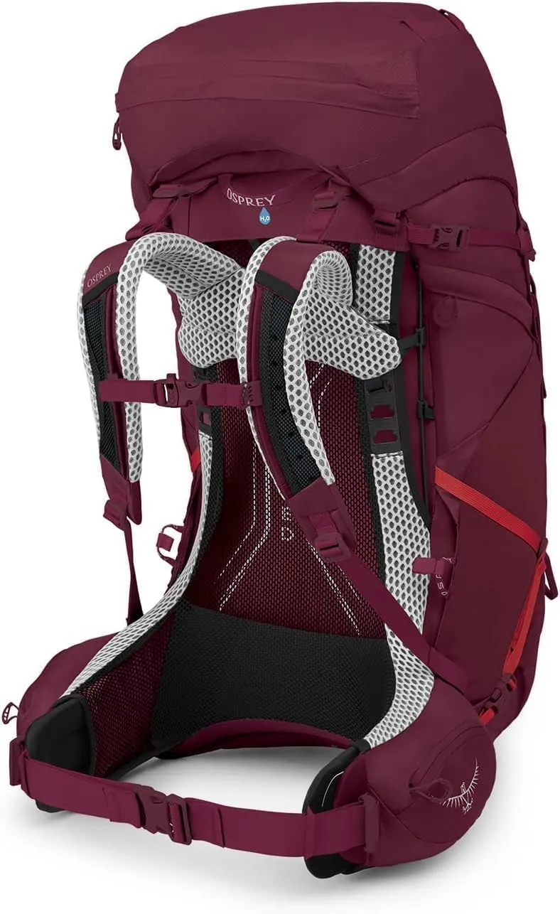 Osprey Aura AG LT 65L Women's Backpacking Backpack, Antidote Purple, WM/L