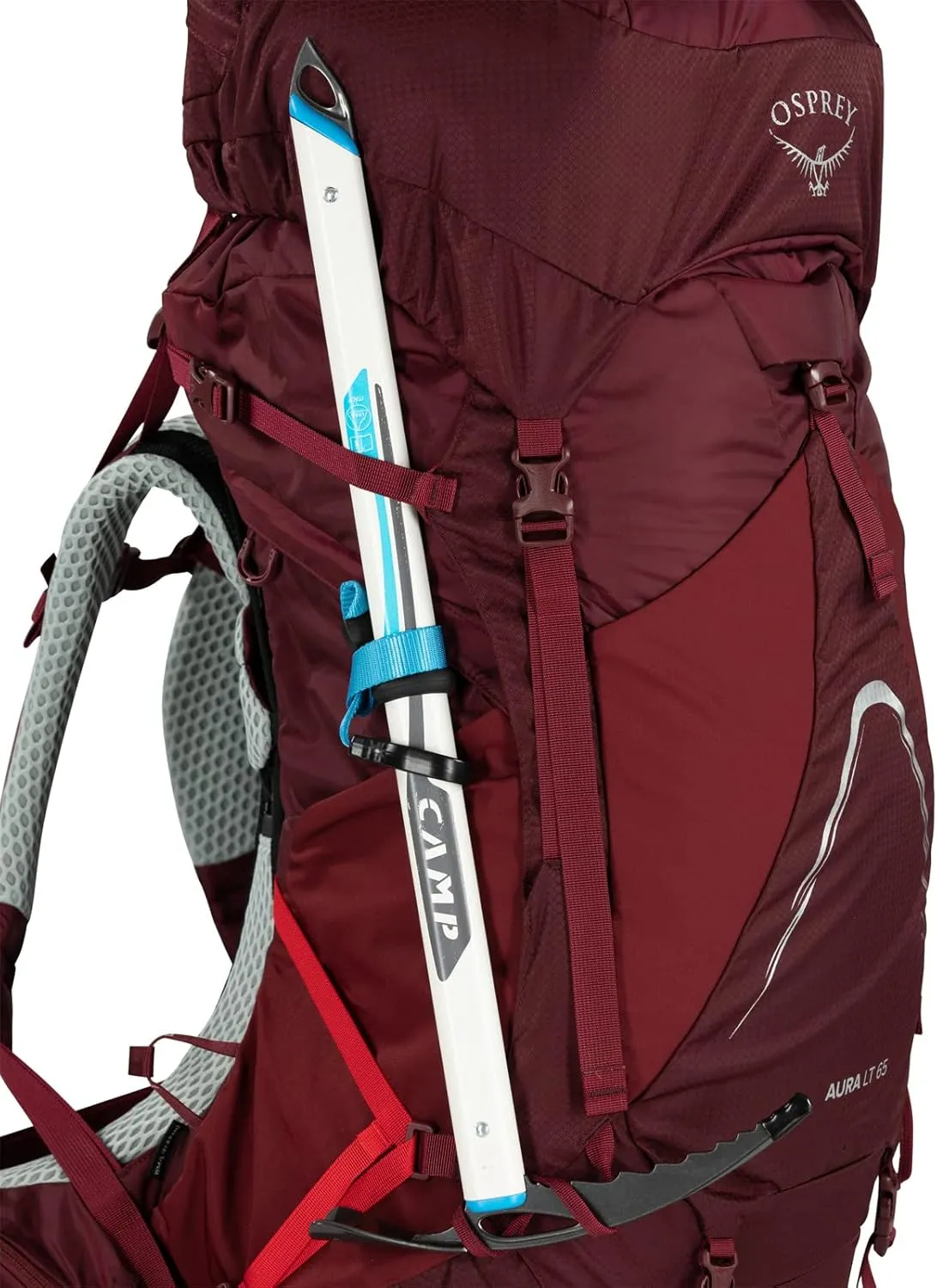 Osprey Aura AG LT 65L Women's Backpacking Backpack, Antidote Purple, WM/L