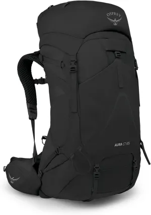 Osprey Aura AG LT 65L Women's Backpacking Backpack, Black, WM/L