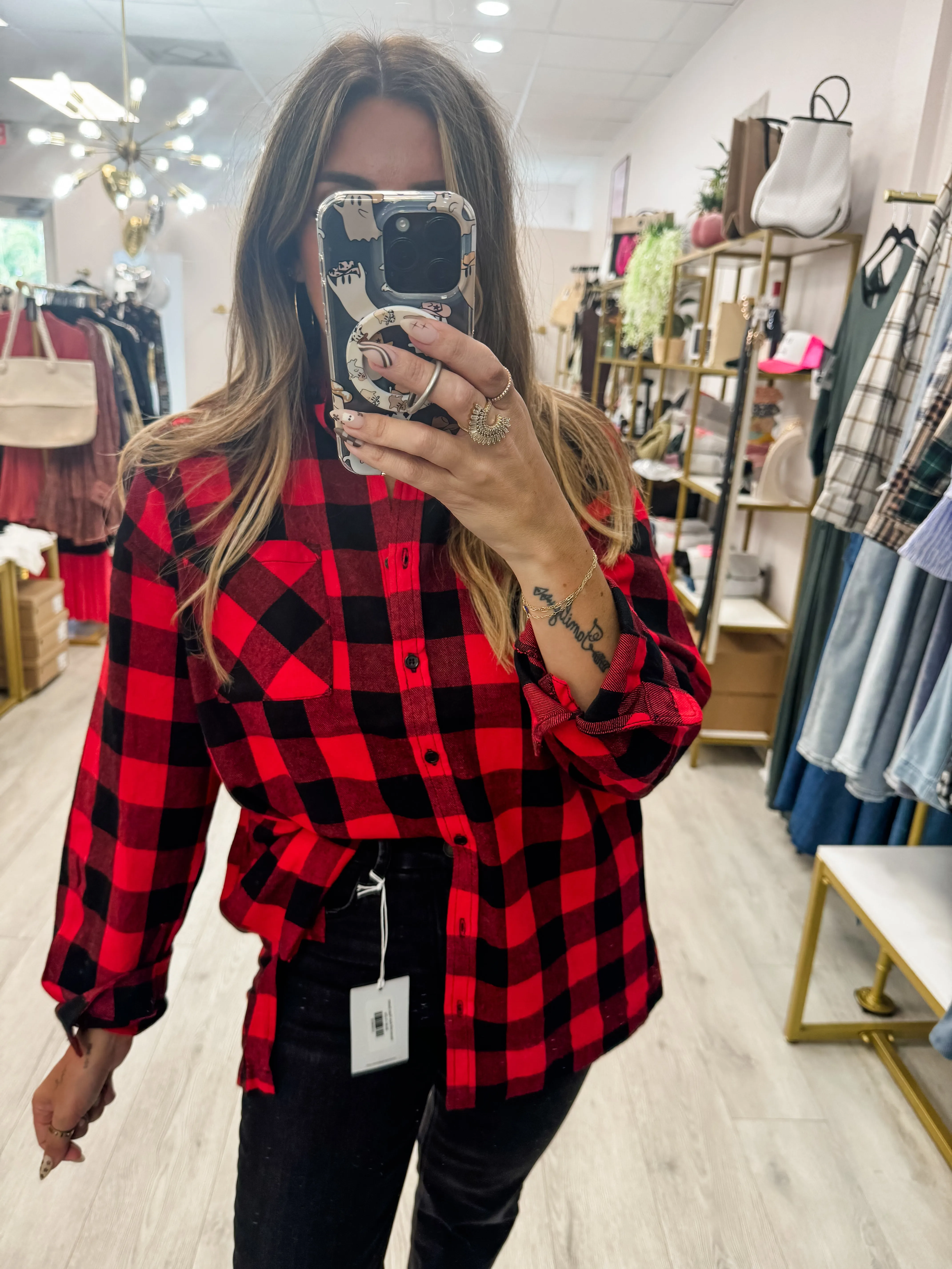 Oversize Flannel with Pockets
