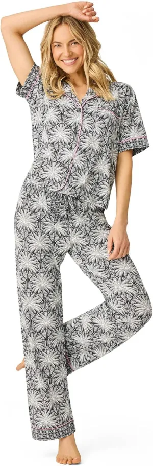 P.J. Salvage Women's Shady Beach Dreams Collection Notch Collar Pj Set
