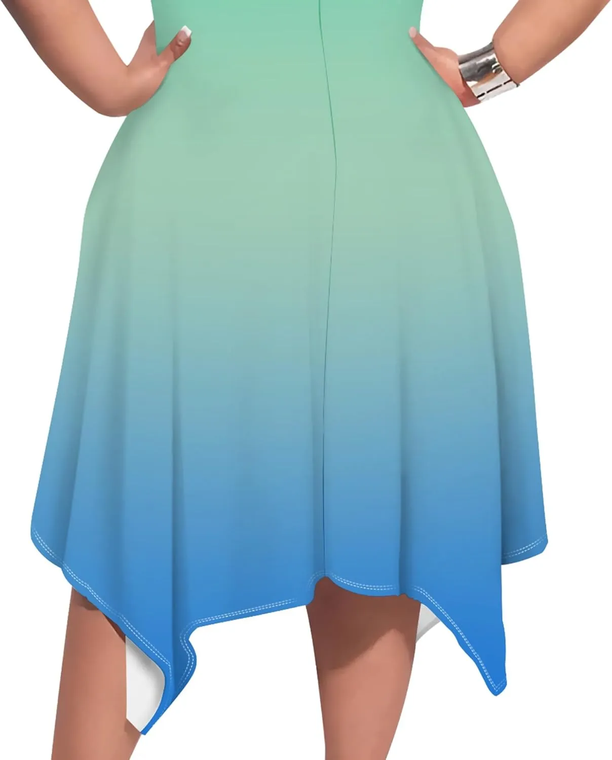 Plus Size Women Casual Loose Crewneck Short Sleeve Swing Midi Tunic Dresses Solid Color T-Shirt Dress with Pockets