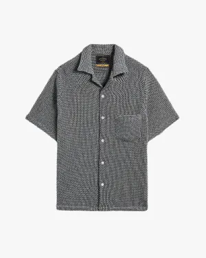 Portuguese Flannel Agora Knit Vacation Shirt - Black