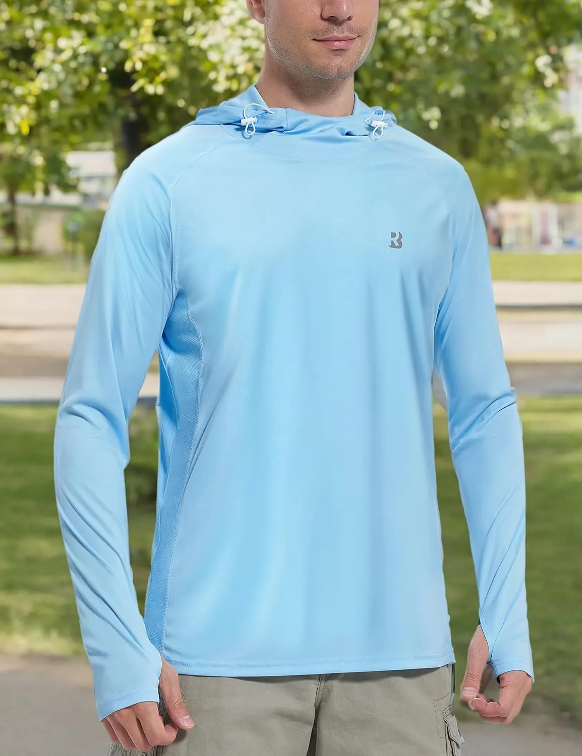 Roadbox UPF 50  Sun Protection Hoodie Shirt - Outdoor Fishing SPF UV Long Sleeve Shirts