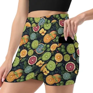Santa Claus Pattern Mini Pleated Skirts for Women Sexy Mini Skirt Short Cargo Skirt Skater A-line Pleated Skirt