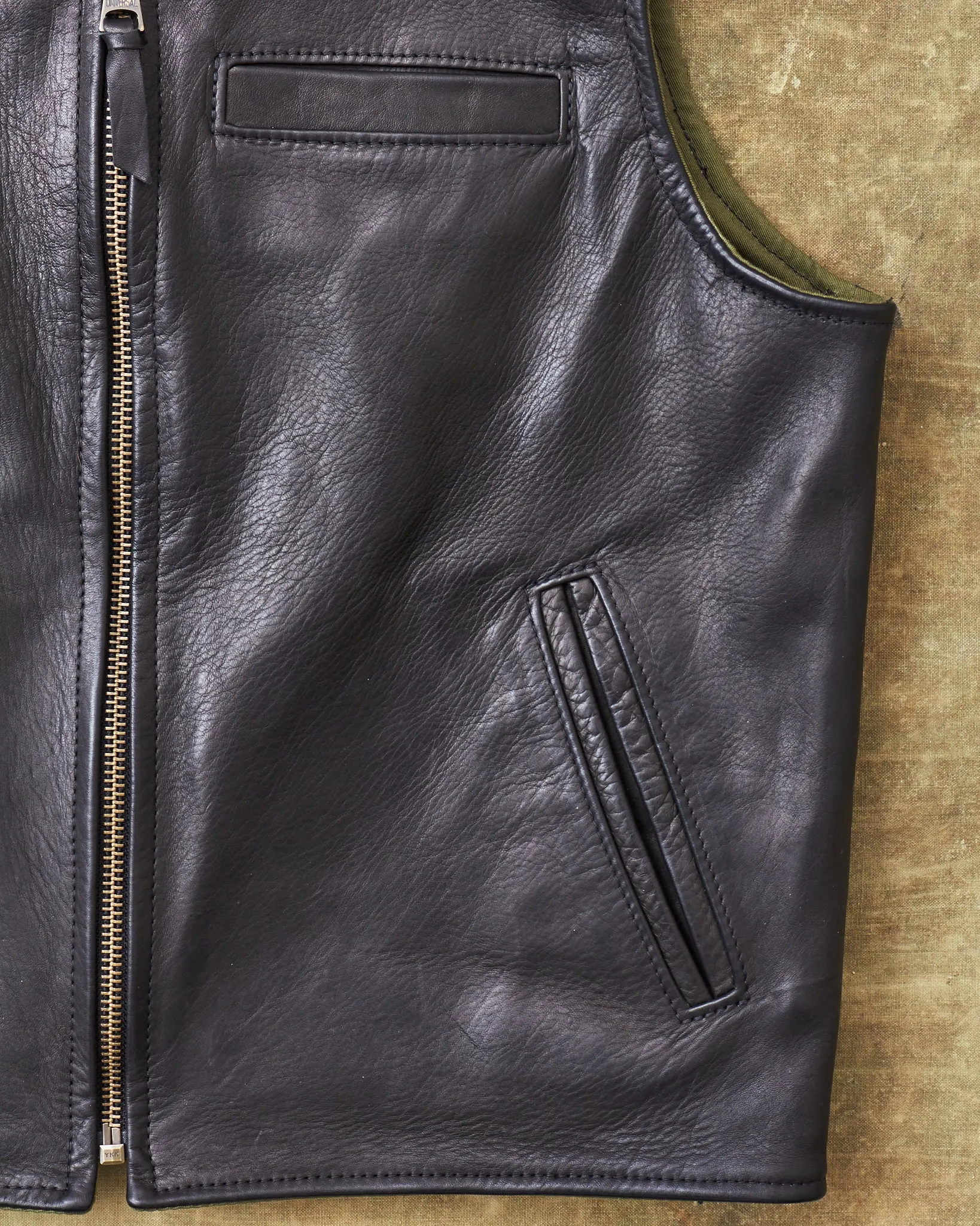 Second Hand Simmons Bilt Horsehide Black Vest 42