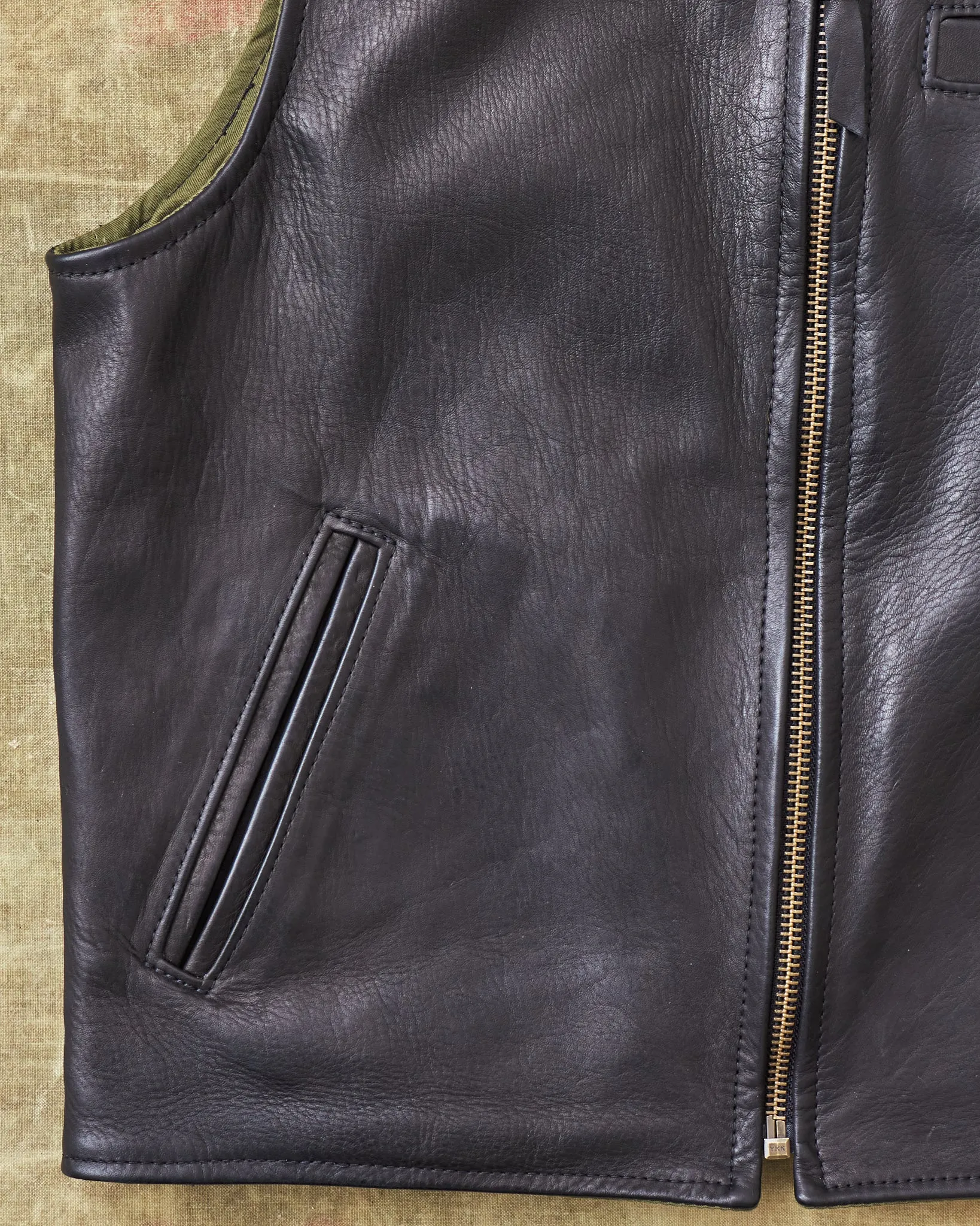Second Hand Simmons Bilt Horsehide Black Vest 42