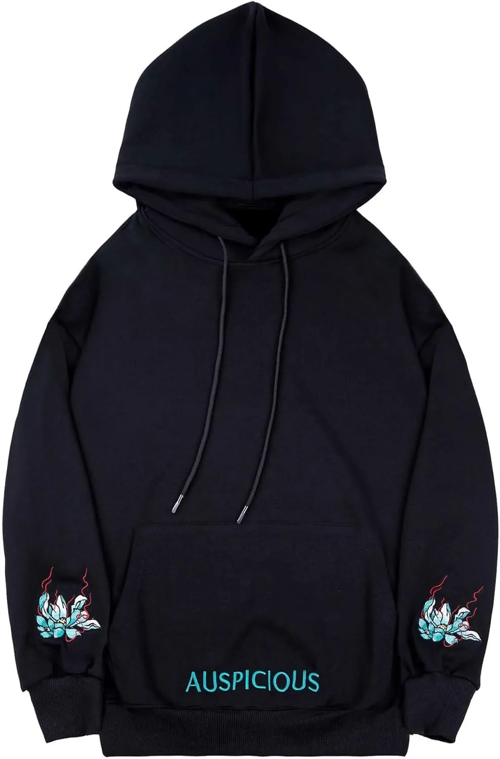Seidarise Men's Dragon Embroidered Heavyweight Graphic Hoodies Streetwear