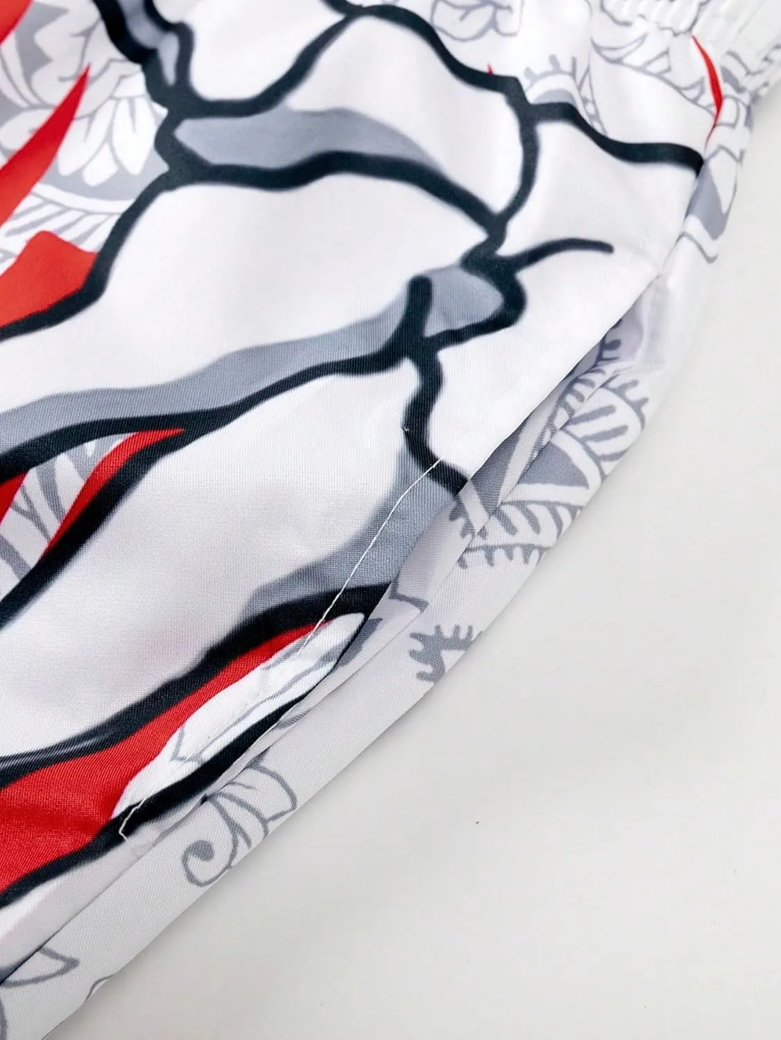 SHENHE Men's Y2K Graphic Shorts Goth Ghostface Skeleton Streetwear Rave Bandana Paisley Shortss