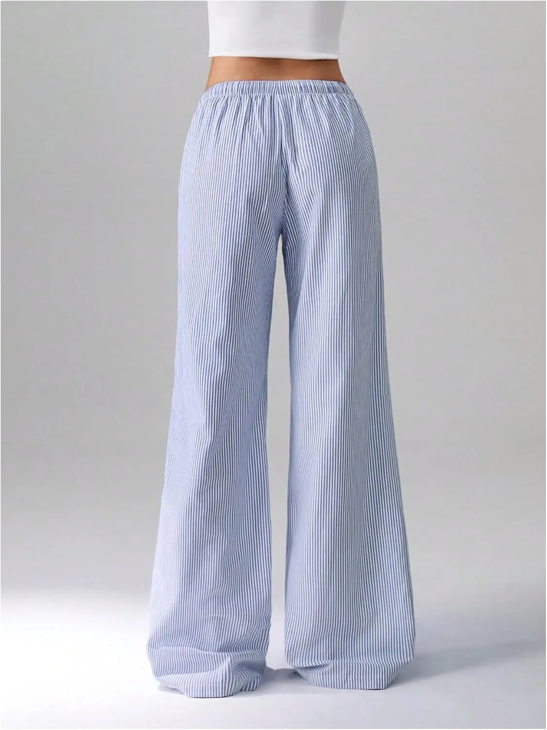 SOLY HUX Women's Drawstring Straight Leg Baggy Pants Casual Lounge Pants Trousers with Pocket